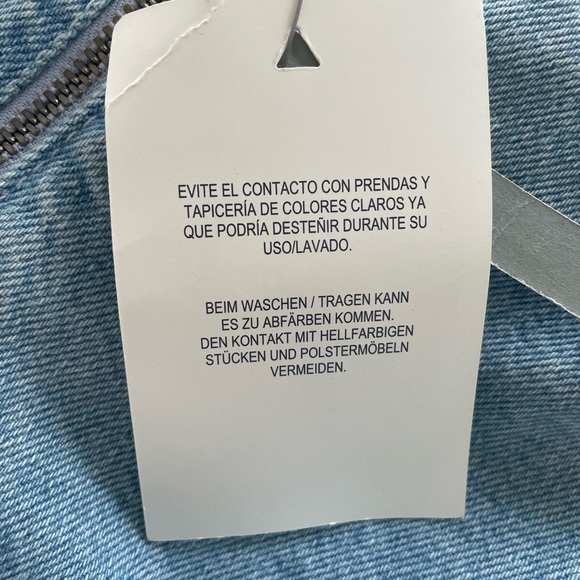 ASOS Denim Lightwash Top US Size 14/ UK 18 NWT - Picture 12 of 13